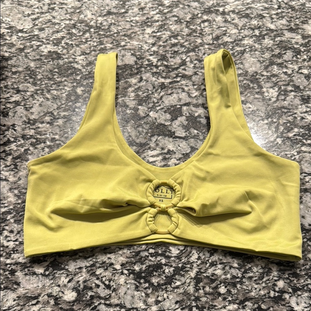 Oh Polly Lime Green Swim top